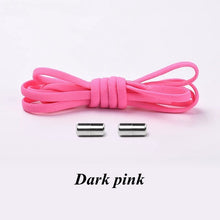 Load image into Gallery viewer, 1Pair No tie Shoelaces Round Elastic Shoe Laces For Kids and Adult Sneakers Shoelace Quick Lazy Laces 19 Color Shoestrings