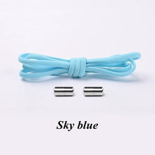 Load image into Gallery viewer, 1Pair No tie Shoelaces Round Elastic Shoe Laces For Kids and Adult Sneakers Shoelace Quick Lazy Laces 19 Color Shoestrings