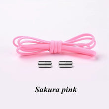 Load image into Gallery viewer, 1Pair No tie Shoelaces Round Elastic Shoe Laces For Kids and Adult Sneakers Shoelace Quick Lazy Laces 19 Color Shoestrings