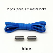 Load image into Gallery viewer, Elastic No Tie Shoelaces Semicircle Shoe Laces For Kids and Adult Sneakers Shoelace Quick Lazy Metal Lock Laces Shoe Strings